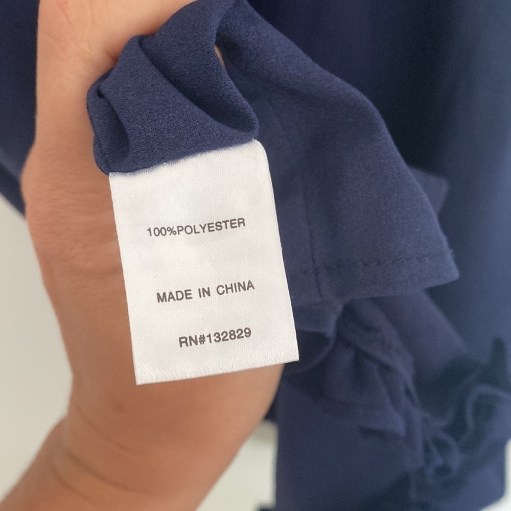 superdown Arabella Navy Ruffle Mini Dress - Picture 10 of 10